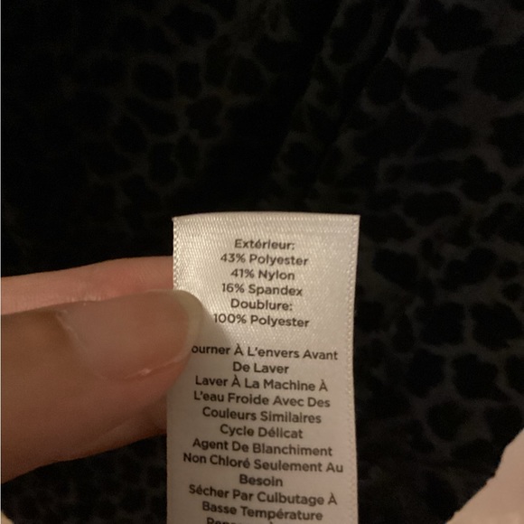 Talbots Cheetah velvet like print dress Med - Picture 4 of 9